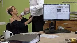 Loan4K Dirty Casting Pounds Slutty Pussy At Agency