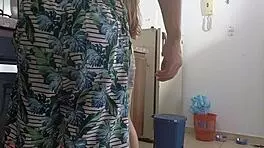 I Fuck My Stepsister Hard in the Kitchen Colombian Homemade Blowjob Teen 18+ Skinny Latina