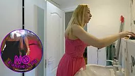 After Dinner And Clubbing Hot Rave Girl Returns Home In Bathroom No Panties No Bra In Her Dress Shows Pussy And Ass
