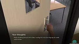 Bound Brunette Teen Meets Anna's Big Ass in College Game