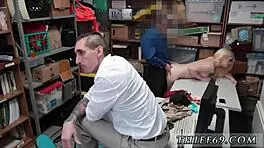 German skinny teen 18+ amateur caught in uniform theft