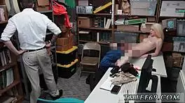 German skinny teen 18+ amateur caught in uniform theft