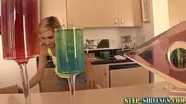 i watch the brunette teen get tongued by the blonde