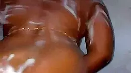 Stepmother Katy Katie's Hot Shower Shows Soft Jiggly Booty and Big Tits