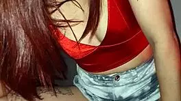 A good Argentinian teen waits for her delivery in the neighborhood.