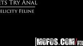 Felicity Feline dives into anal adventure in POV sex tape!