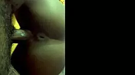 Black girl bends over for doggystyle creampie on bbc