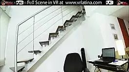 Pretty latina teen rides in vr until she orgasms.