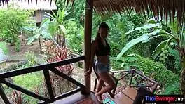 Sexy Asian Teen Sucked Bad Client's Monster Cock Then Got Fucked Hard