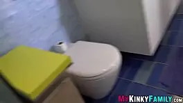 busty latina blows stepbro then rides passionately 😈