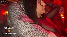 mel khalifa goes almost naked to the club and attracts everyone's attention