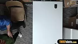 Geek chick in glasses gets fucked hard