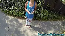 Amateur teen 18+ outdoors in high definition reality