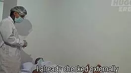 emotional moment receiving covid-19 vaccine at the hospital