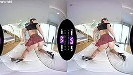 hey, wanna see this fully-clothed babe orgasm on the sofa?