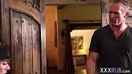 Horny Milf With Big Tits Massages Client's Monster Cock Riding Hard