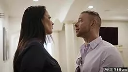 latin teen fucks stepmom's bf! what a threesome with big tits