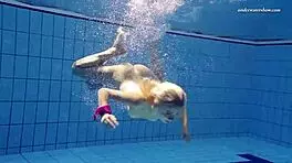 Absolute underwater blonde beauty Elena Proklova with natural tits