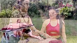 at work massage turns into threesome with boss and client