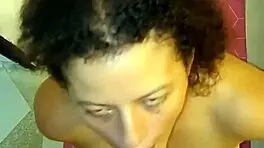 Young teen amateur demands cumshot on her face during intense blowjob!