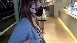 Feeling intense pleasure as I ride and cum with this asian amateur