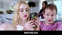 i fuck my tiny blonde stepsister while she makes lunch, chloe cherry and alex jett, dirty freeuse family