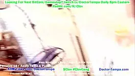 Asian patient strips for doctor in Tampa hospital