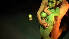 fucking that sexy busty goblin girl in 3d porn 😈