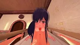 18-year-old Ayane Chirakawa's big tits in POV masturbation video