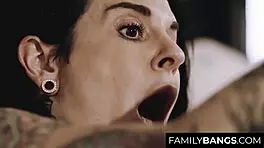 Rebel Stepmom Lures Nerd Stepdaughter Elsa Jean with Joanna Angel's Seduction