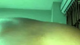 Ebony teen sucks and fucks in missionary and doggystyle for creampie