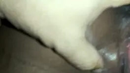 Ebony teen sucks and fucks in missionary and doggystyle for creampie