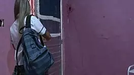 College girl surprises uncle with unexpected hot action