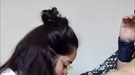 Novinha Nerd White Moon Boldly Sucks Favelado on Webcam in Amateur Couple Scene