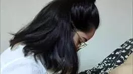 Novinha Nerd White Moon Boldly Sucks Favelado on Webcam in Amateur Couple Scene