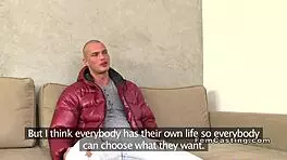 Young big cock guy bangs female agent in casting