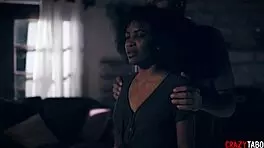 Ebony Model Relishes Intense Hardcore Session with Photographer