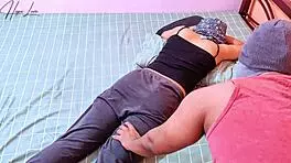 beautiful asian friend eases stress with intense latina creampie fuck