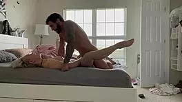 i stretched that tiny blonde teen's pussy doggy style and she swallowed my cum after face fucking her