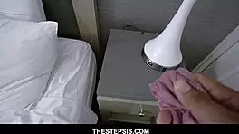 horny stepbrother sniffed stepsisters panties and got caught