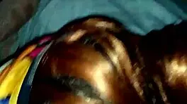 Black teen girl sucking my cock intensely