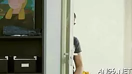 Extraordinary alice c enjoys intense hole licking with shaved body