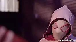 yo blake blossom, riding that monster cock in spidey pool parody scene 3 by axel braun! 😜