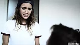 Lesbian Teen Fucks Horny Stepbrother Roughly