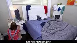 Young 18+ Petite 18+ Blonde Teen 18+ Stepsister Gets Fucked By Big Cock Stepbrother Pov