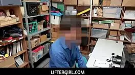 Ella Hughes Caught Shoplifting, Fucks Burglar To Escape Police