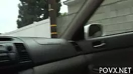 teen receives facial in pov