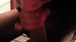 Teen blowjob in casual homemade setting