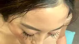 Asian Teen Alexia Shows Big Natural Tits and Shaved Pussy in POV