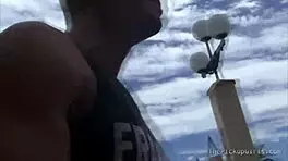 Teen Engages in Active Play with Two Partners